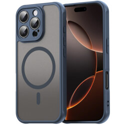 Husa iPhone 11 Techsuit HaloFrost II MagSafe, bleumarin