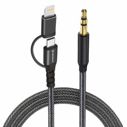 Adaptor audio premium Lightning + Type-C Techsuit EchoSnap AC15