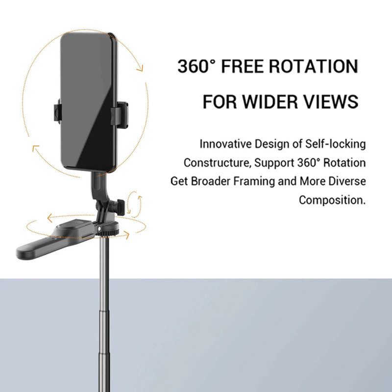 Selfie stick Bluetooth cu trepied stabil Techsuit K28P, 183cm