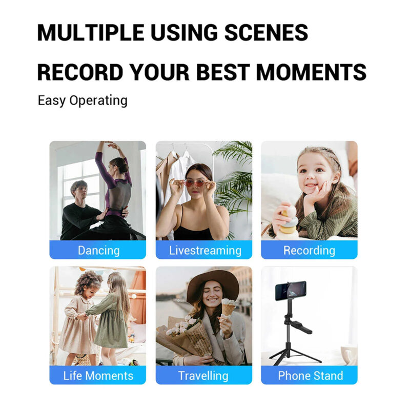 Selfie stick Bluetooth cu trepied stabil Techsuit K28P, 183cm