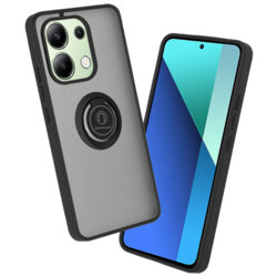 Husa Xiaomi Redmi Note 13 4G Techsuit Glinth cu inel suport stand magnetic, negru