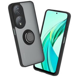 Husa Honor 90 SMART Techsuit Glinth cu inel suport stand magnetic, negru