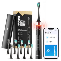 Periuta de dinti ultrasonica cu 8 capete Bitvae S2, negru