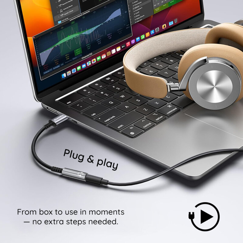 Adaptor audio premium Type-C Techsuit SonicPiX AC14, 0.1m