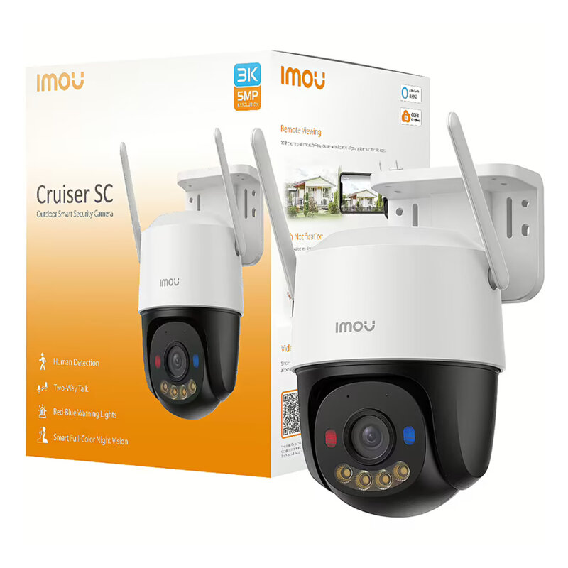 Camera supraveghere exterior WiFi smart Imou, IPC-K7FP-5H0WE