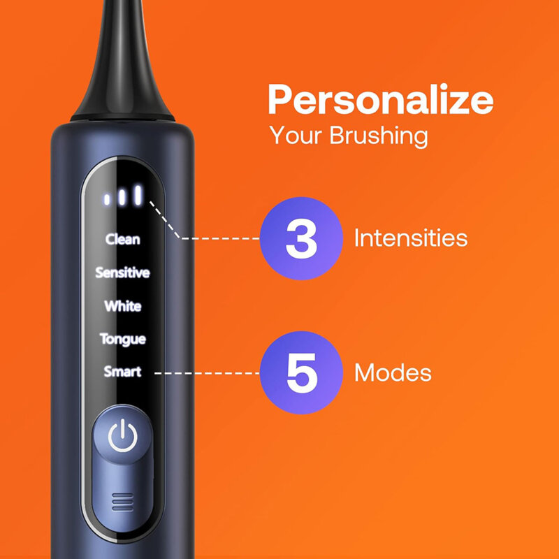 Periuta de dinti smart sonica cu 4 rezerve Bitvae S3, albastru