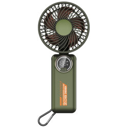 Ventilator de mana portabil premium Type-C Techsuit Z8, verde