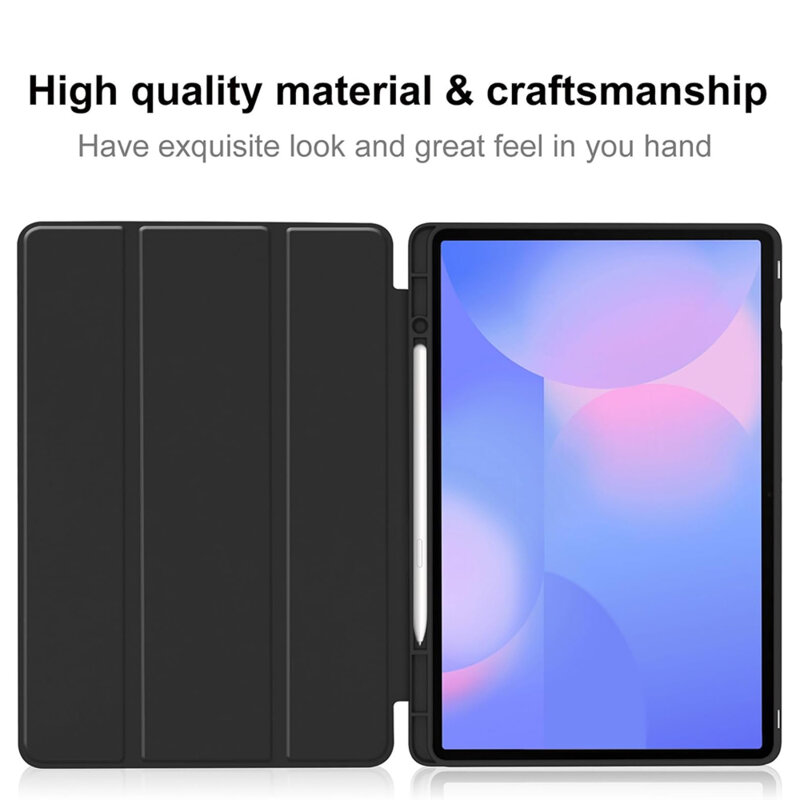 Husa Samsung Galaxy Tab S10 FE Plus Techsuit Flex Trifold Pen, bleu