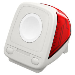 Suport incarcator Apple Watch, Spigen Classic C1, rosu