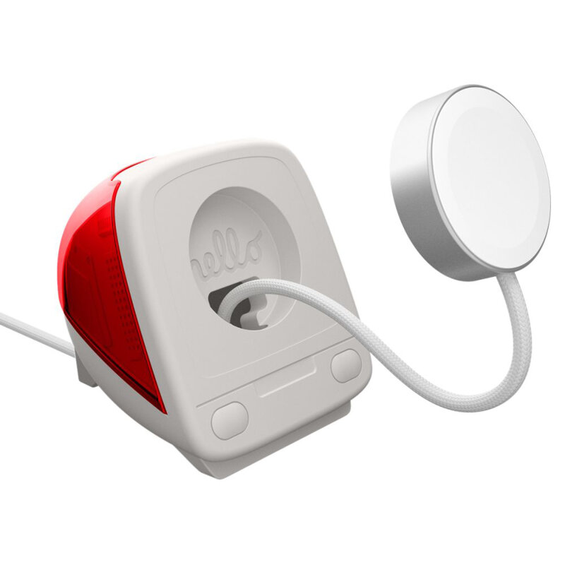 Suport incarcator Apple Watch, Spigen Classic C1, rosu