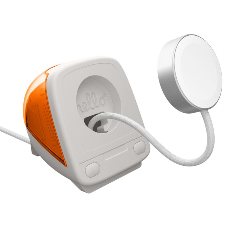 Suport incarcator Apple Watch, Spigen Classic C1, portocaliu