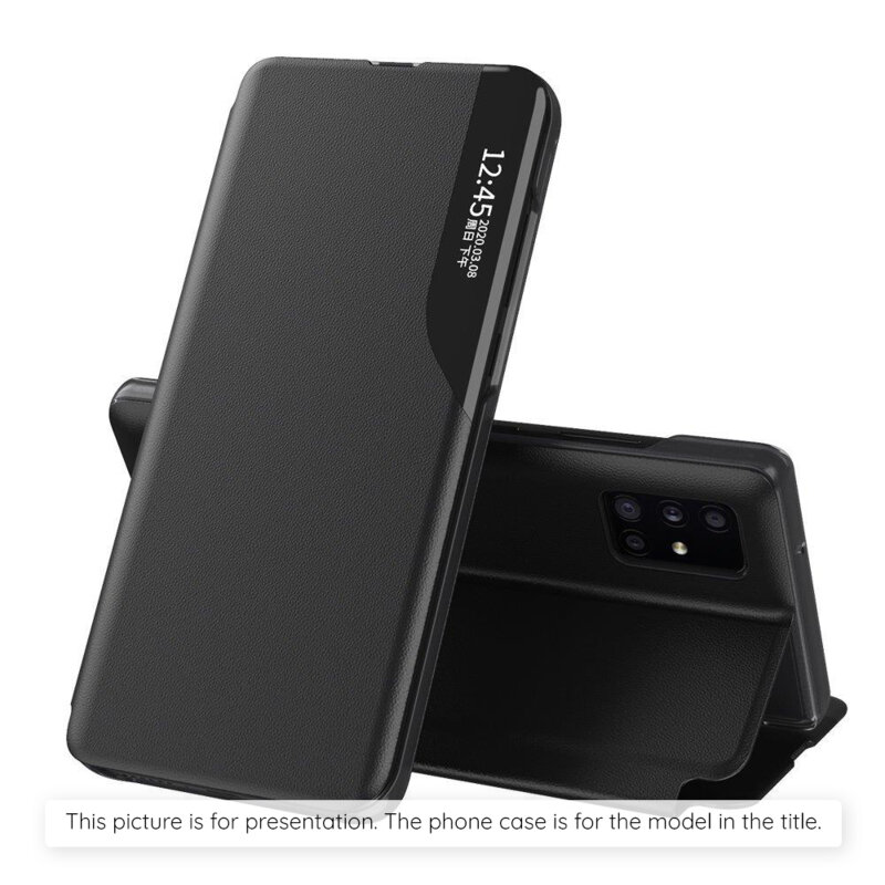 Husa Honor 400 Eco Leather View flip tip carte, negru