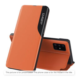 Husa Honor 400 Eco Leather View flip tip carte, portocaliu