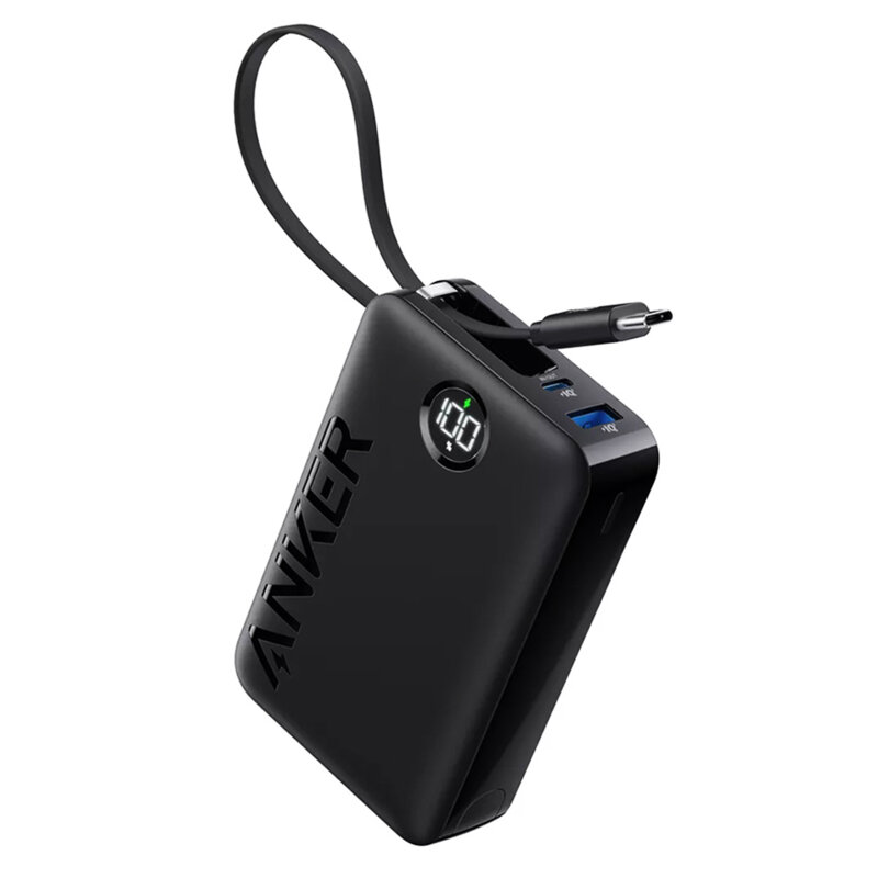 Baterie externa telefon, power bank Anker 335, 20000mAh, negru