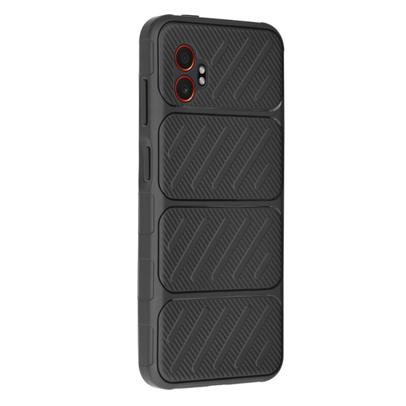 Husa Samsung Galaxy Xcover7 Pro Techsuit CarbonFiber, negru