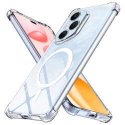 Husa Honor 400 Pro Techsuit Shockproof Clear Silicone MagSafe, transparenta