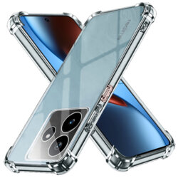 Husa Realme GT 7 Techsuit Shockproof Clear Silicone, transparenta