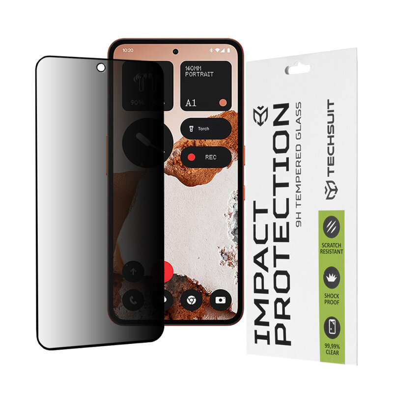 Folie sticla Nothing CMF Phone 2 Pro Techsuit 111D Privacy Full Glue, negru