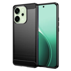 Husa Oppo Reno14 Techsuit Carbon Silicone, negru