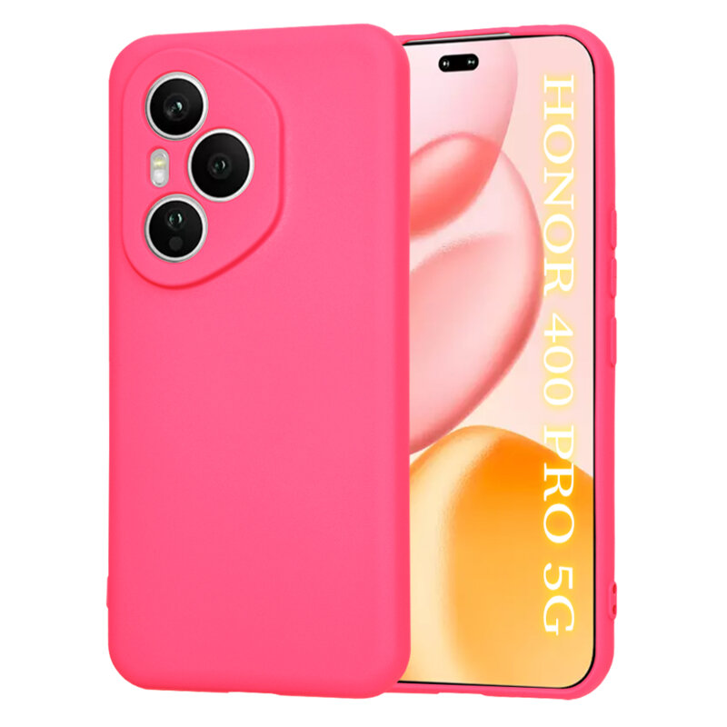Husa silicon Honor 400 Pro Techsuit SoftFlex, fucsia