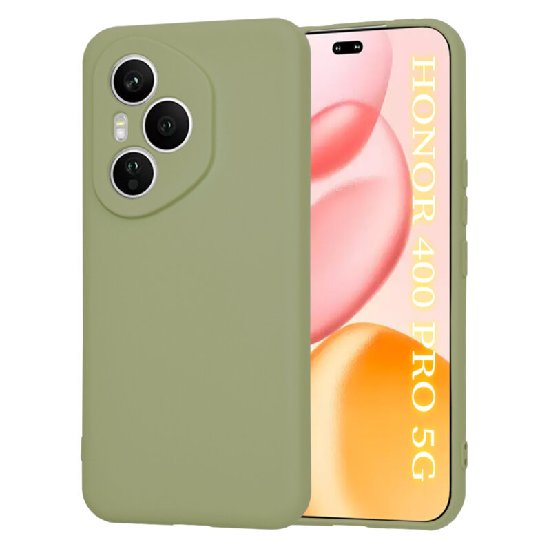 Husa silicon Honor 400 Pro Techsuit SoftFlex, verde