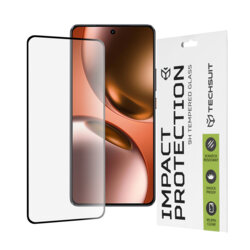 Folie sticla Realme GT 7 Techsuit 111D Full Glue Full Cover, negru