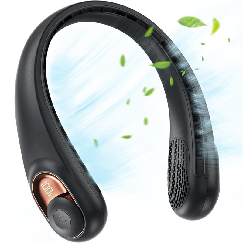 Ventilator portabil pentru gat, USB-C, 5200mAh Techsuit S9