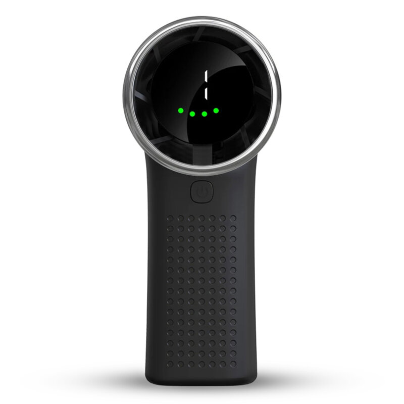 Ventilator de mana portabil premium Type-C Techsuit A8, negru