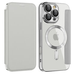 Husa iPhone 11 Techsuit SmartMag Book Case, gri