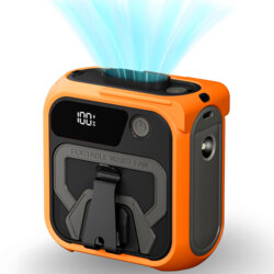 Mini ventilator portabil premium 10000mAh Techsuit Z13, portocaliu