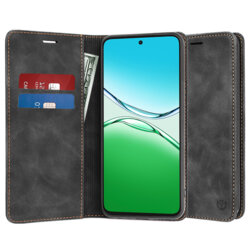 Husa piele Oppo A5 Pro 4G Techsuit Confy Cover, negru
