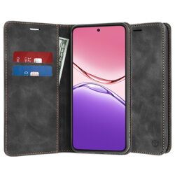 Husa piele Oppo A5 Pro 5G Techsuit Confy Cover, negru