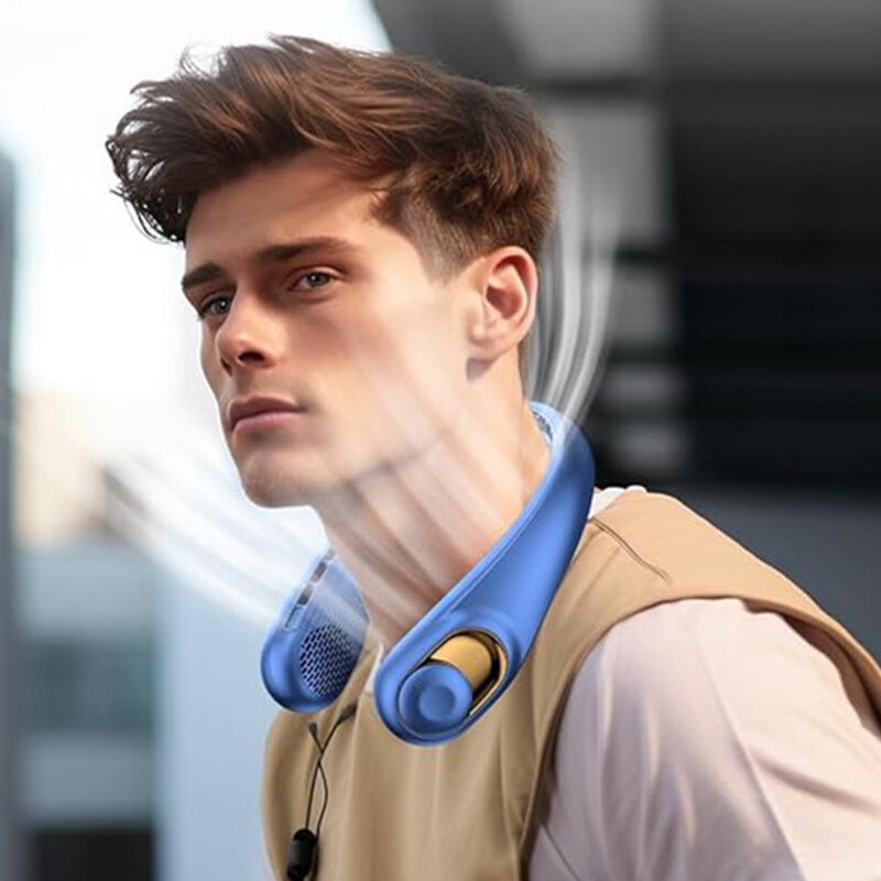 Ventilator portabil pentru gat, USB-C, 5200mAh Techsuit S9