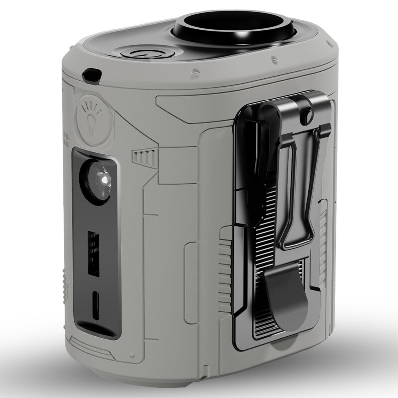 Mini ventilator portabil premium 5000mAh Techsuit Z14, gri