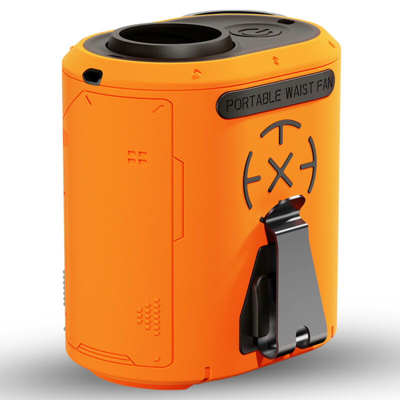 Mini ventilator portabil premium 5000mAh Techsuit Z14, portocaliu