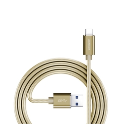 Cablu de date ESR Braided USB - Type-C 1M 3.0A Auriu