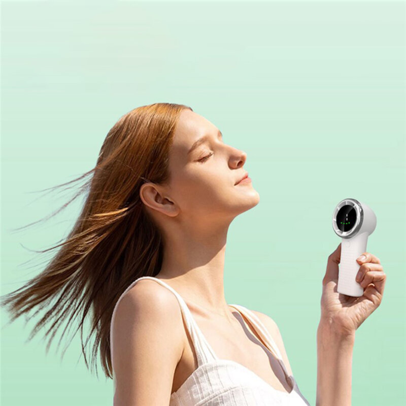 Ventilator de mana portabil premium Type-C Techsuit A8, roz