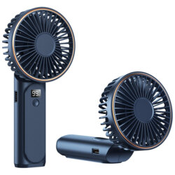 Ventilator de mana portabil premium Type-C Techsuit M12, albastru