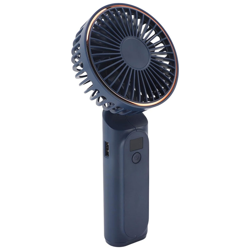 Ventilator de mana portabil premium Type-C Techsuit M12, albastru