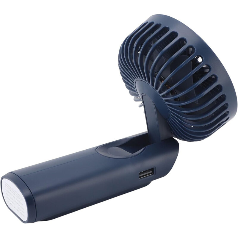 Ventilator de mana portabil premium Type-C Techsuit M12, albastru