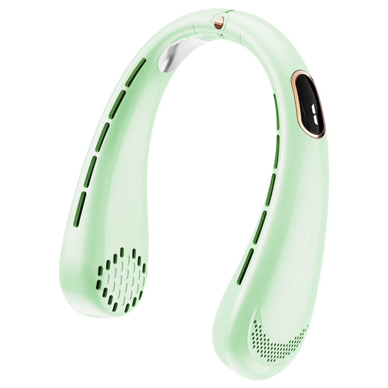 Ventilator portabil pentru gat, cu acumulator Techsuit H6, verde