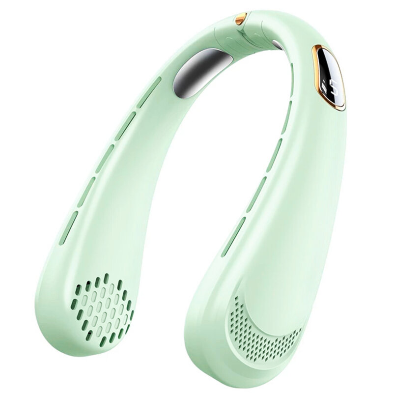 Ventilator portabil pentru gat, cu acumulator Techsuit H6, verde