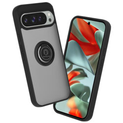 Husa Google Pixel 9 Pro XL Techsuit Glinth cu inel suport stand magnetic, negru
