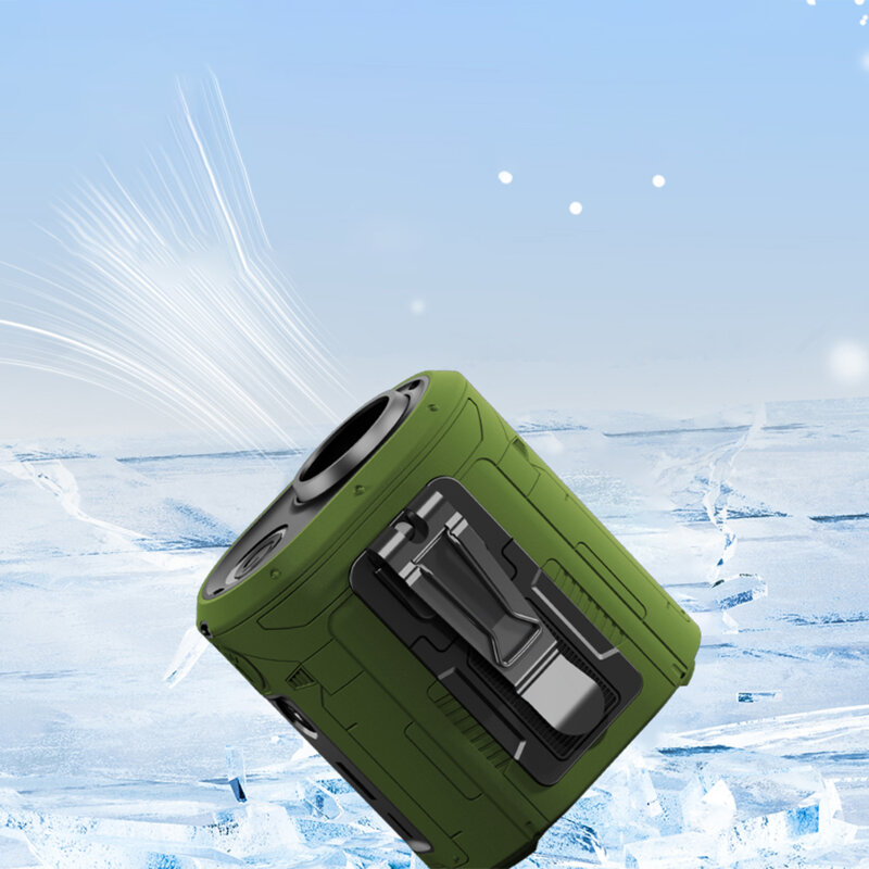 Mini ventilator portabil premium 5000mAh Techsuit Z14, verde