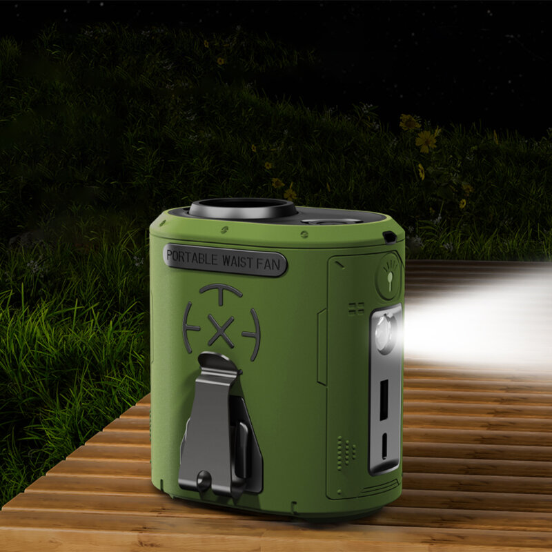 Mini ventilator portabil premium 5000mAh Techsuit Z14, portocaliu