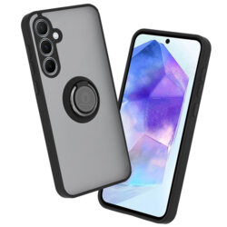 Husa Samsung Galaxy A55 5G Techsuit Glinth cu inel suport stand magnetic, negru