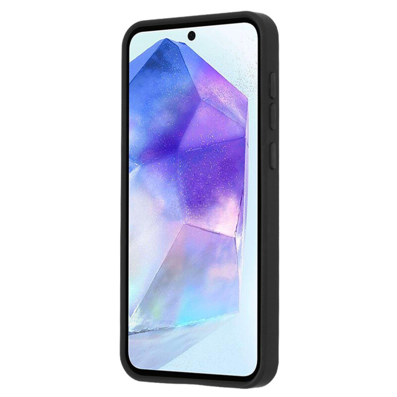 Husa Samsung Galaxy A55 5G Techsuit Glinth cu inel suport stand magnetic, negru