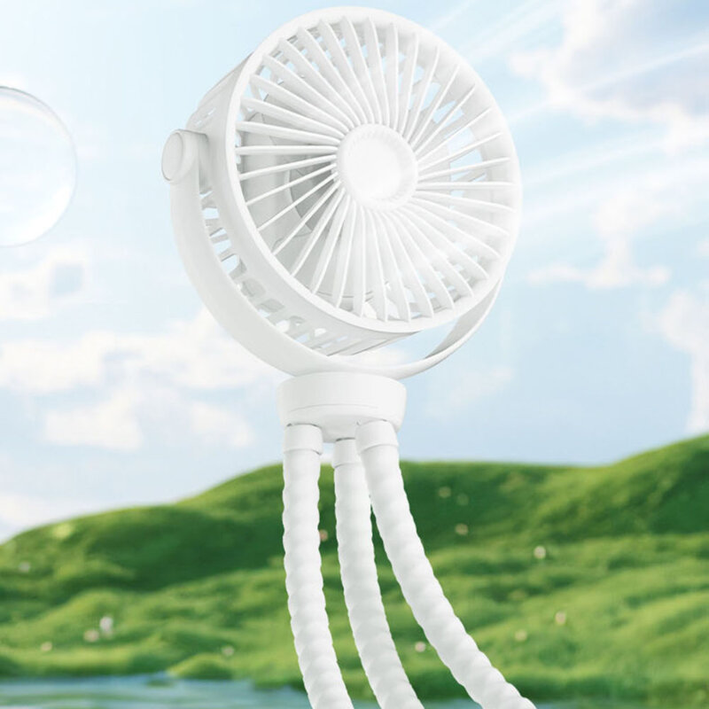 Ventilator portabil pentru carucior Techsuit, alb, VP1