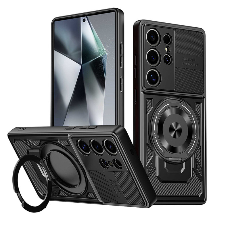 Husa Xiaomi Redmi 14C Techsuit RuggedCam, negru