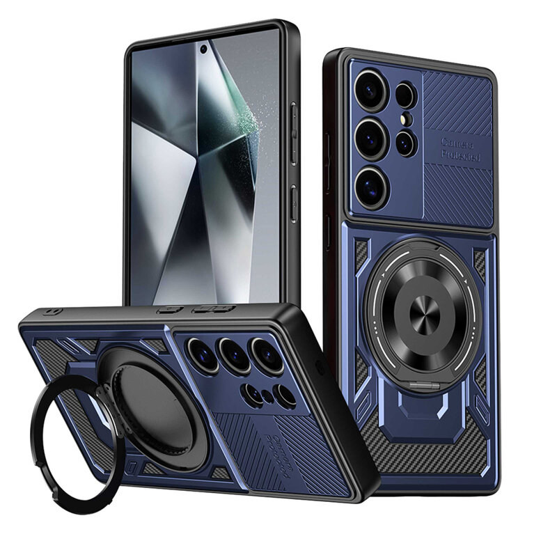 Husa Xiaomi Redmi 14C Techsuit RuggedCam, albastru